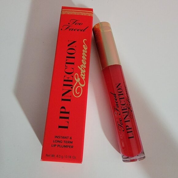 Too Faced Lip Injection Extreme Shade Strawberry Kiss New - Picture 6 of 15